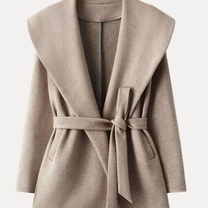OGL Women's Taupe Jacket with Belt